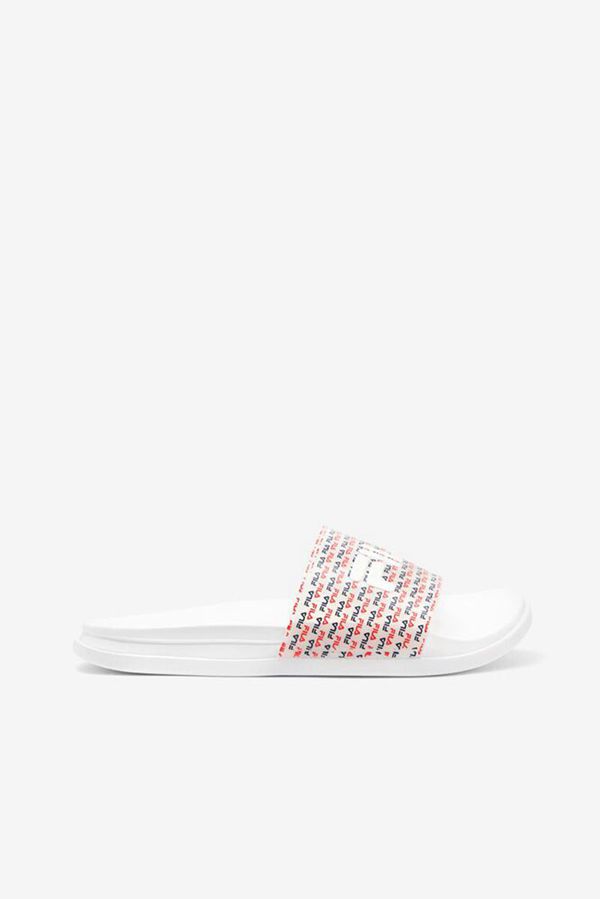 Fila Drifter Luxe Repeat Women's Sandals - White/Navy/Red,NZ 980-93458